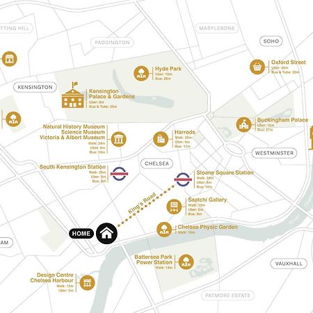 Kings Road Stylish Apartment In Chelsea London Ngoại thất bức ảnh