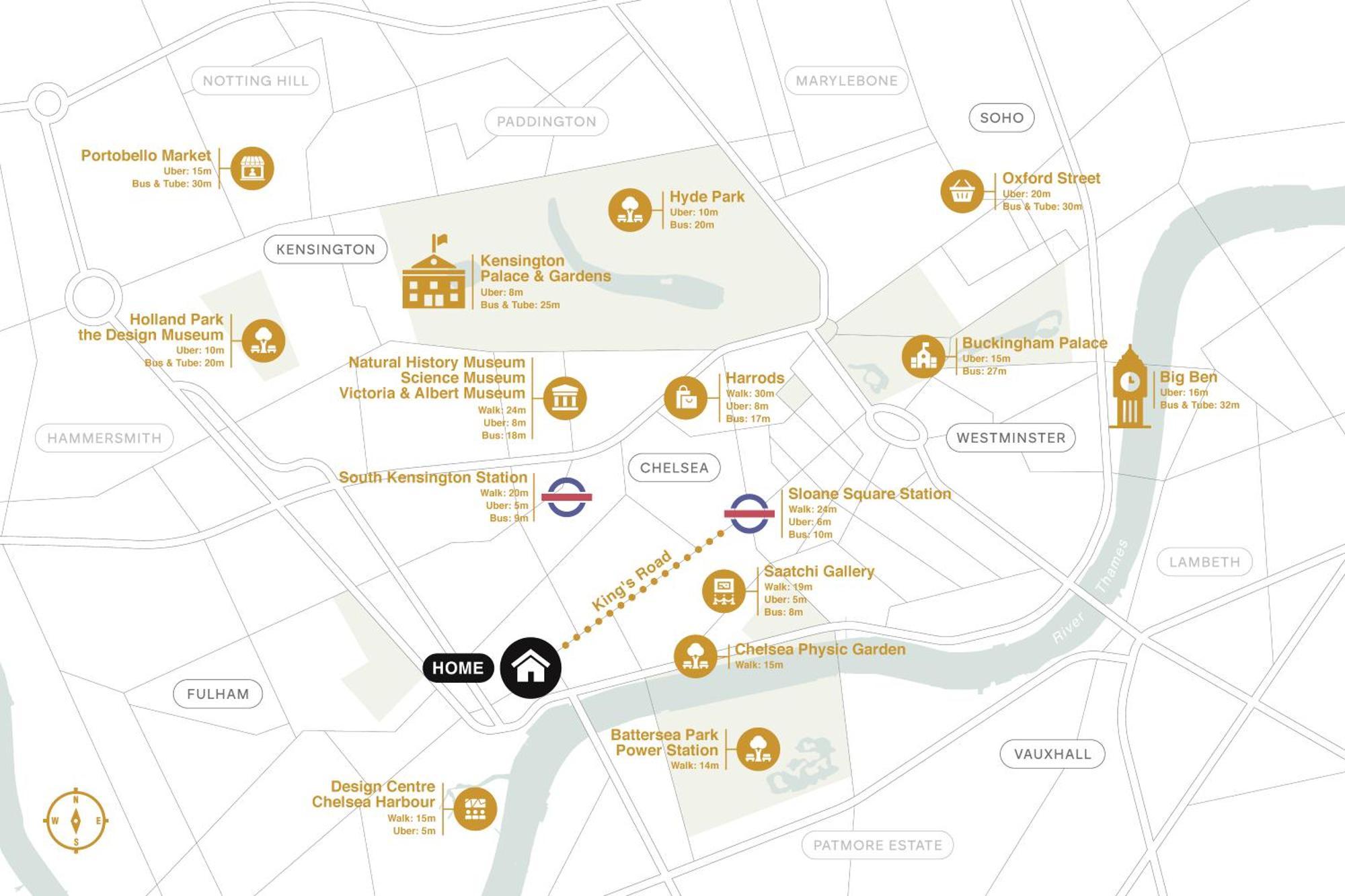 Kings Road Stylish Apartment In Chelsea London Ngoại thất bức ảnh